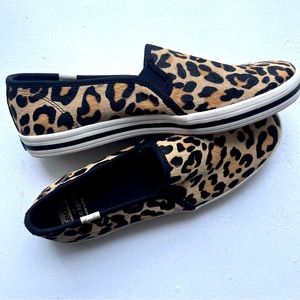 Keds x Kate Spade size 8 Leopard Slip On Shoe